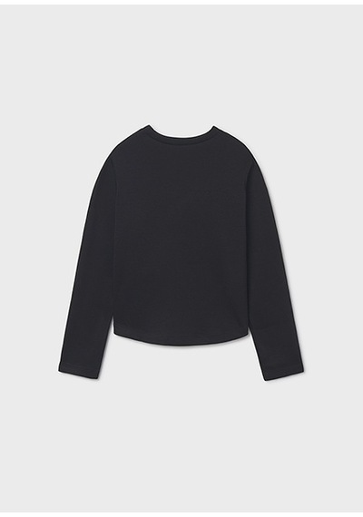 Mayoral Siyah Kız Çocuk Sweatshirt 7423 Siyah