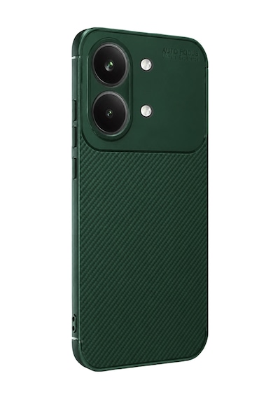 Xiaomi Poco X8 Pro Max Uyumlu Auto Focus Karbon Kapak - Koyu Yeşil