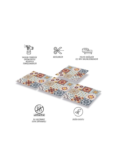 Tink KENDİNDEN YAPIŞKANLI KARMA AGORA DESENLİ PVC KARO 30X30