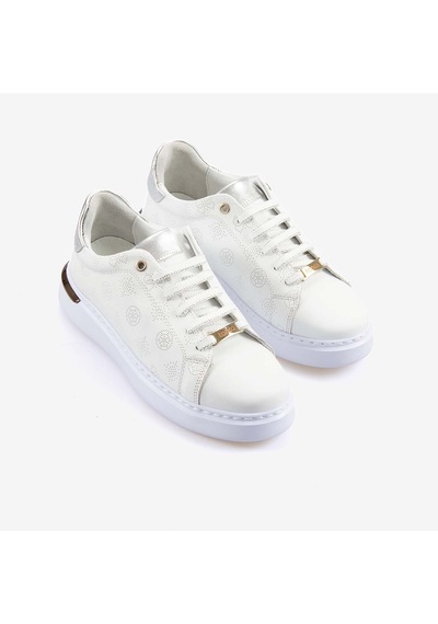 Kemal Tanca Kadın Hakiki Deri Eva Taban Spor & Sneaker Ayakkabı 7065 Beyaz
