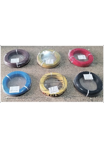 0.75Mm Cca Kırmızı Nyaf Elektrik Kablosu Top 100 Metre