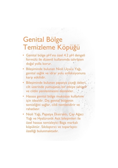 Nioli Yağı Genital Bölge Temizleme Köpüğü