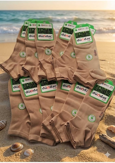 Erkek Bambu Patik Mevsimlik Dikişsiz/soft Yıkama/kokulu 40-44 Bej