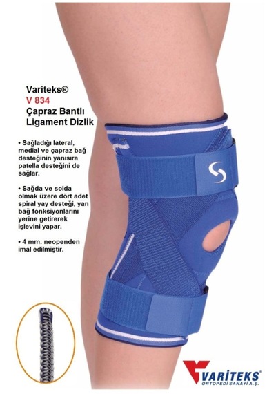 Çapraz Bantlı Ligament Dizlik V 834 Mavi