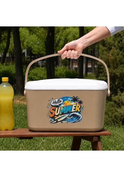 20 Lt Buzzy Retro Buzluk Termos 1179 Cooler Box -403 Bej