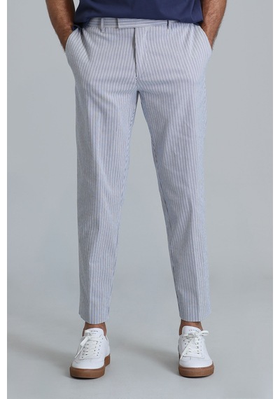 Lufian Frank Smart Erkek Chino Pantolon Slim Fit Saks Saks 111190316100240 Saks