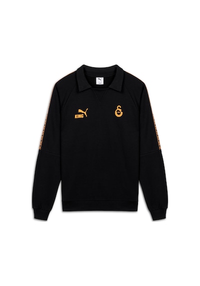 Puma Galatasaray Kıng Erkek Polo Yaka Sweatshırt 782936 05 Siyah
