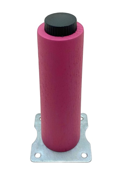 Düz Torna Ayarlı Ahşap Ayak Mobilya Masa Ve Dolap Ayağı Pembe 15cm Kayın / Gürgen 2 Adet