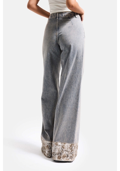 it's basic Kadın Kot Rengi 4s6-65 Wide Leg Fit Paça Dantel Detaylı Özel Tasarım Denim Jean Mavi it's basic Kadın Kot Rengi 4s6-65 Wide Leg Fit Paça Dantel Detaylı Özel Tasarım Denim Jean Mavi
