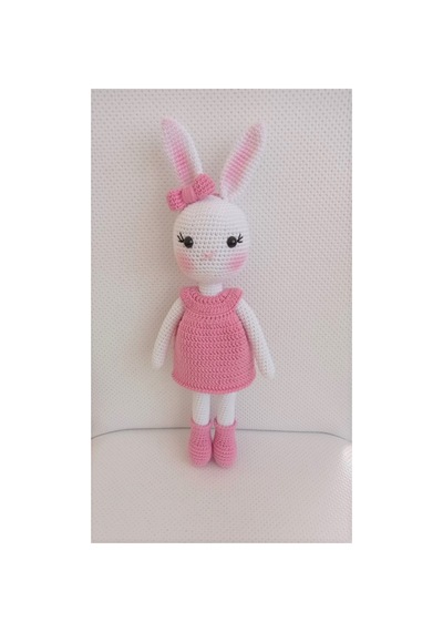 Pembeli Tavşan Amigurumi Örgü Oyuncak