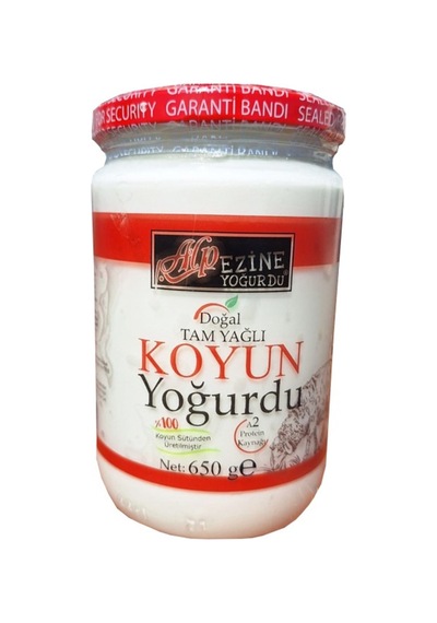 Koyun Yoğurdu % 100 Doğal 4 Adet 650g Toplam 2.600g Alp Ezine Yoğurdu