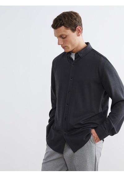 Lcw Vision Antrasit Slim Fit Erkek Gömlek