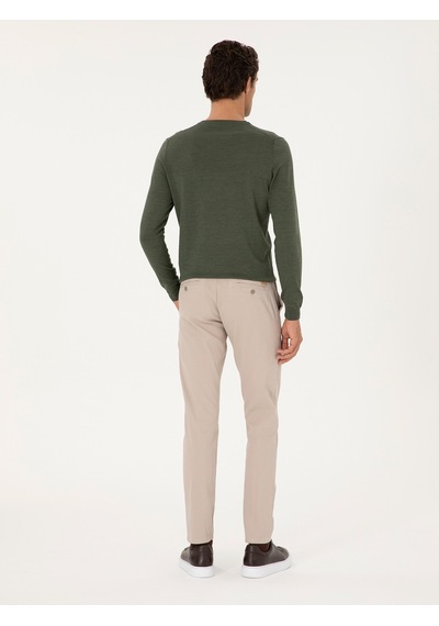 Cacharel Taş Slim Fit Kanvas Pantolon Gri