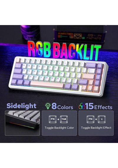 Aula F65 Nimbus V3 Switch Mekanik Rgb Tkl Makrolu Hot Swap Kablos