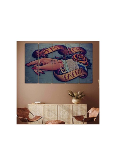 Gypsy Rose Tattoo, Dövme - 5 Parçalı Tablo Görsel - 702503914 Görsel