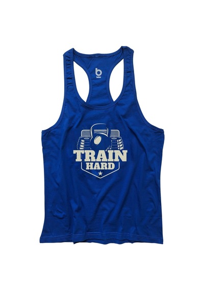 Bluu Trainhard Fitness Gym Tank Top Sporcu Atleti (528806635)