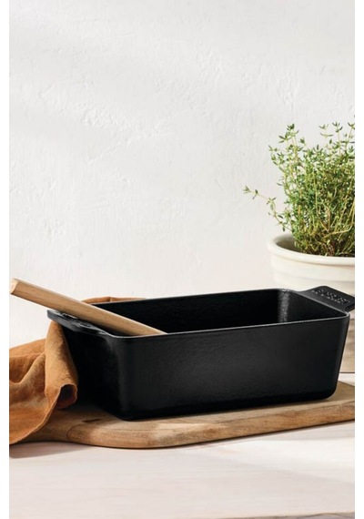 Le Creuset Dikdörtgen Döküm Profesyonel Fırın Kabı 23cm Fırın Tepsisi Mat Siyah 23 Cm