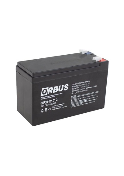 Powermaster Orbus Orb12-7.2 12 Volt 7.2 Amper Akü 150x65x90 Mm