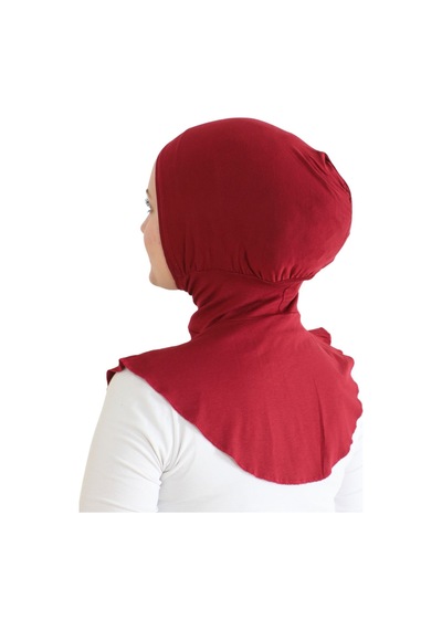 Modish Group Kadın Boyunluklu Hijab Tesettür Pratik Spor Bone - Sarı Bordo