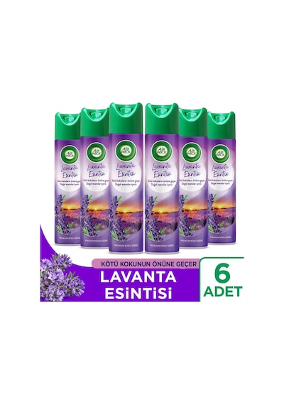 Aerosol Oda Kokusu Lavanta Esintisi 6x300 Ml