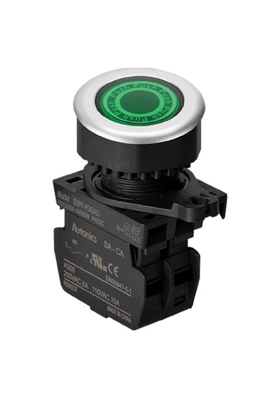 Autonics S3pf-p3gadm ,kontak-1a Yeşil-24v Yaylı,m30 Buton