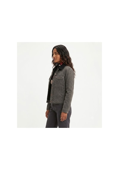 Levi's The Original Sherpa Kürklü Kadın Kot Ceket Füme
