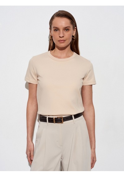 Dilvin 32779 Bisiklet Yaka T-shirt-taş