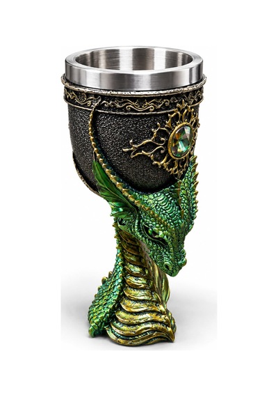 1 Adet Ejderha Tasarımlı 3d Kabartmalı Paslanmaz Çelik Kupa Kadeh Mug Cup, Ev Ve Ofis İçin Dekoratif Tasarım 17x7 Cm