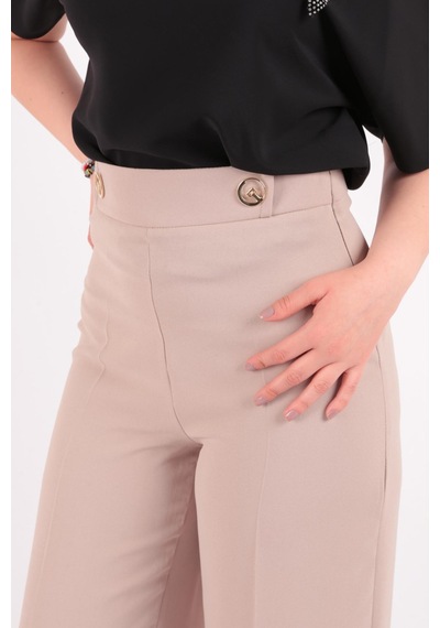 Ayhan 7512 Kadın Pantolon 7512-174-R0152 Bej