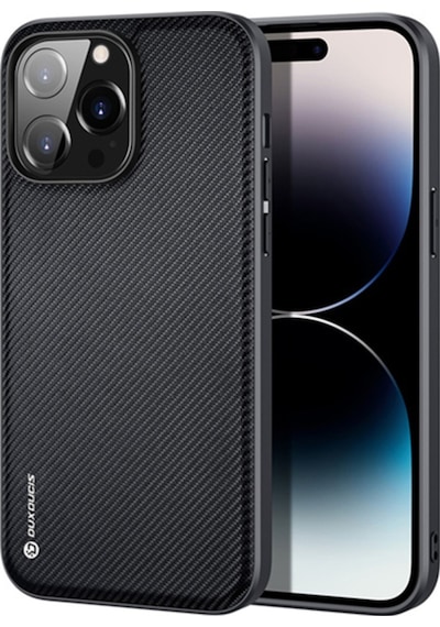 Dux Ducis Fino Serisi Apple Uyumlu iPhone 14 Pro Premium Dokuma Silikon Kilif 561082413
