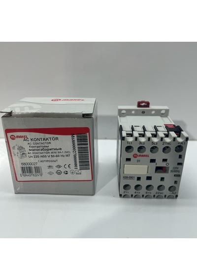 Makel 9 Amper 3p Mini Kontaktör 220v Ac 1nc 68000027