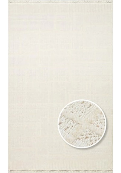 Eko Halı Joy 03 White Modern Makine Halısı