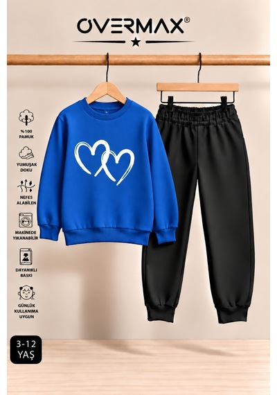 Overmax Çift Baskılı Çocuk Kapüşonsuz Sweatshirt Eşofman Takımı 3-12 Yaş Saks Mavi - Siyah - 923859548 Saks Mavi - Siyah Overmax Çift Baskılı Çocuk Kapüşonsuz Sweatshirt Eşofman Takımı 3-12 Yaş Saks Mavi - Siyah - 923859548 Saks Mavi - Siyah