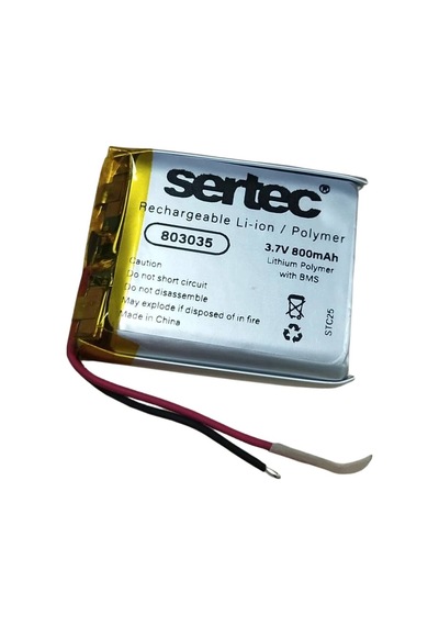 Sertec 803035 3.7v 800 Mah Li-polymer Pil Devreli/1.5a Evimdeyokyok