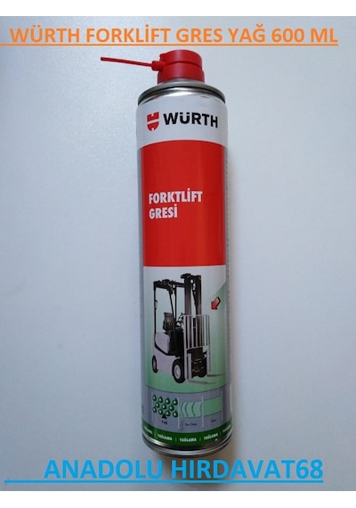 Würth 600 Ml Sprey Gres Yağı Forklift Gres Yağı