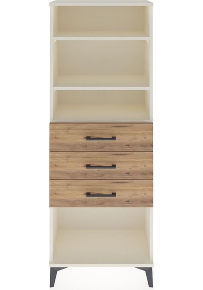 Arges Dolap 3 Raflı 3 Çekmeceli 60x30x163 Aytaşı-çam Aytaşı