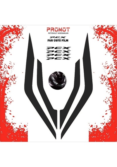 Promot Far Üstü Film Siyah - Honda Pcx 2021-2024