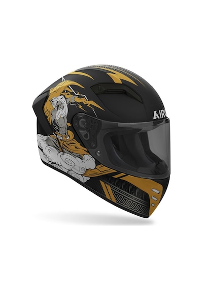 Airoh Connor Zeus Motosiklet Kaskı Matt Altın - Siyah