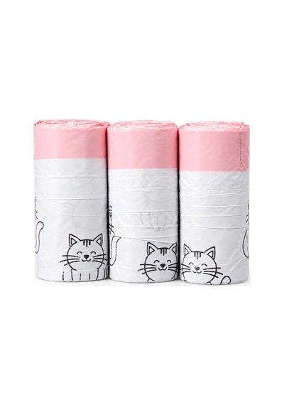Haustier Clb-01 Otomatik Kedi Tuvaleti Büzgülü 3x15 Çöp Poşeti