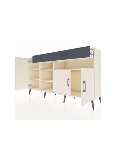 Hyperion Konsol 5 Raflı 2 Çekmeceli 3 Kapaklı 176x44x99 Aytaşı-ay Aytaşı-aytaşı/antrasit Hyperion Konsol 5 Raflı 2 Çekmeceli 3 Kapaklı 176x44x99 Aytaşı-ay Aytaşı-aytaşı/antrasit
