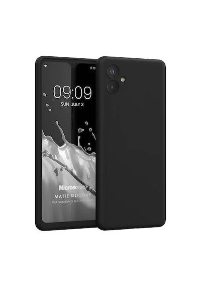 Matte Silicone Samsung Galaxy A05 İçin Kılıf Galaxy A05 İle Uyumlu Kılıf - Siyah