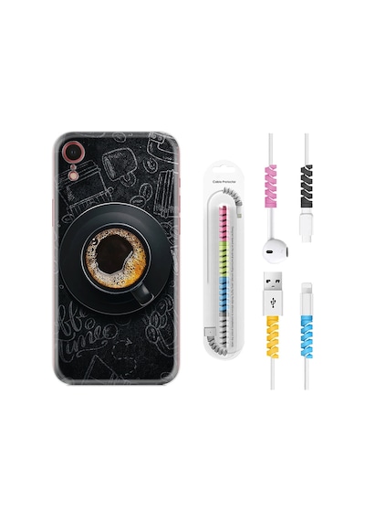 Apple Uyumlu iPhone XR Kılıf Kablo Koruyuculu Bi Kahve 1904