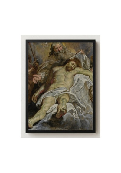 Rönesans Rubens Kutsal Üçleme Çerçevesiz Poster 21x30 Cm A4 Tablo Rönesans Klasik Sanat Duvar Dekoru
