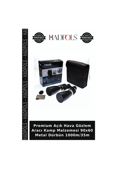 Premium Açık Hava Gözlem Aracı Kamp Malzemesi 90x60 Metal Dürbün 1000m/35m