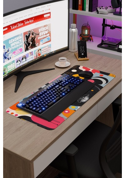 Maksimalizm Kaymaz Dikişli Kauçuk Oyuncu Mousepad V2 - 70x30 Xl Gaming Mouse Pad Fare Altlığı