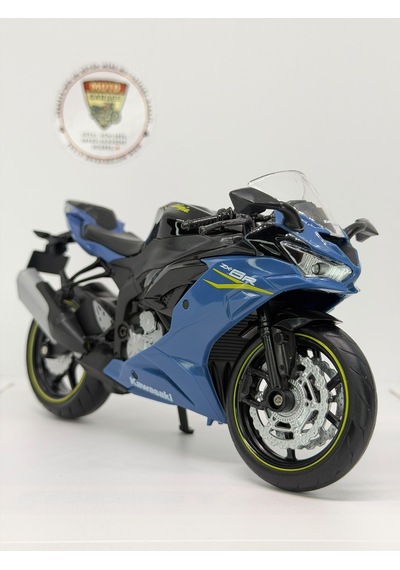 Kawasaki Ninja Zx-6r 1:12 Lacivert Diecast Motosiklet Model