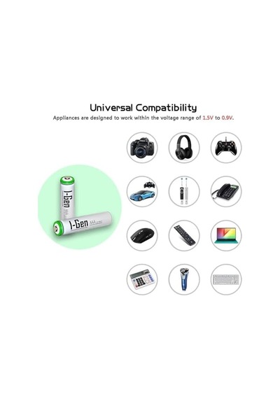 B136 16 Adet Aaa 900 Mah Şarj Edilebilir İnce Kalem Pil 1.2v Ni-mh Şarjlı Pil