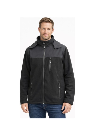 Softshell Polar Ceket Unisex, 3 Cepli, Rüzgar Kesici & Sıcak Tutan Siyah