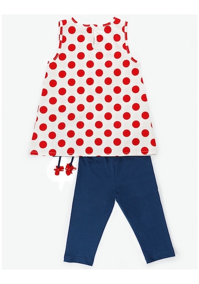 Denokids Puanlı Lily Tunik Takım Çok Renkli