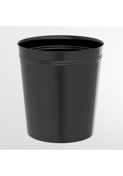 Eko Serisi Düz Ofis Tipi Çöp Kovası 10 Litre 10l Siyah